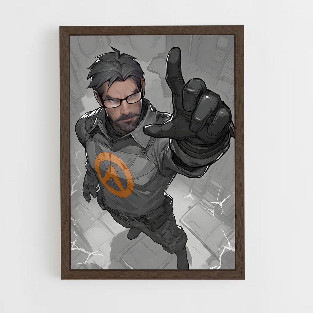 Poster Peacekeeper Freeman – affiche Half life (vue 5)